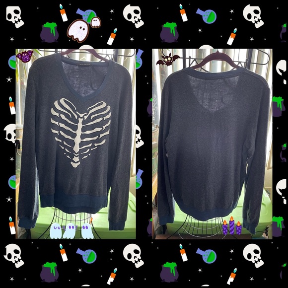 Wildfox “Skeleton Heart” Sweatshirt BBJ